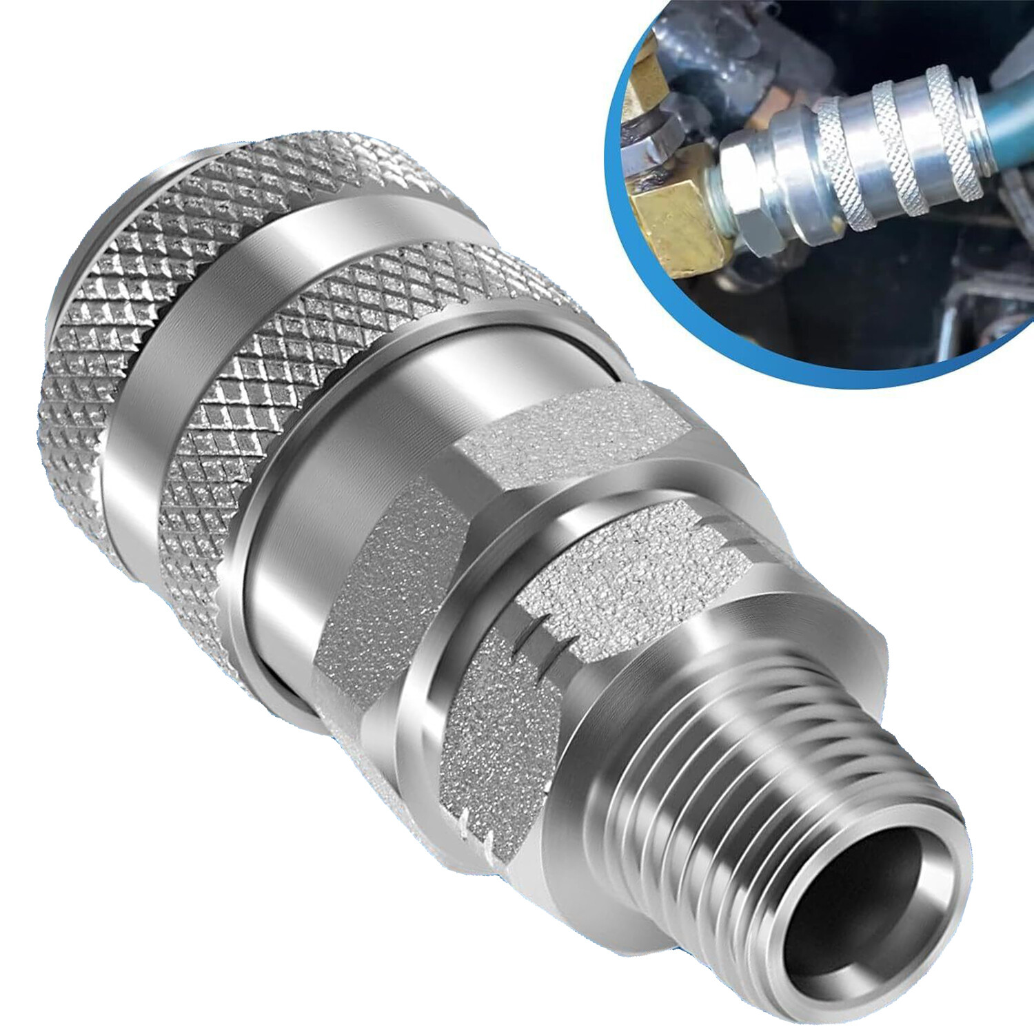 for OTC 5869-1 & J-47912-QC Fuel System Coupler Fitting for Detroit Diesel S60