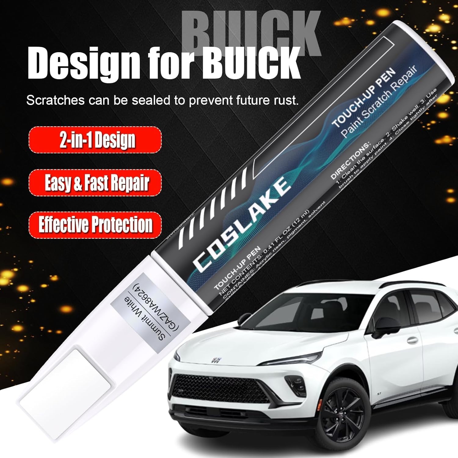 Buick White Frost Tricoat Touch Up Paint – Quick & Easy Scratch Repair Solution
