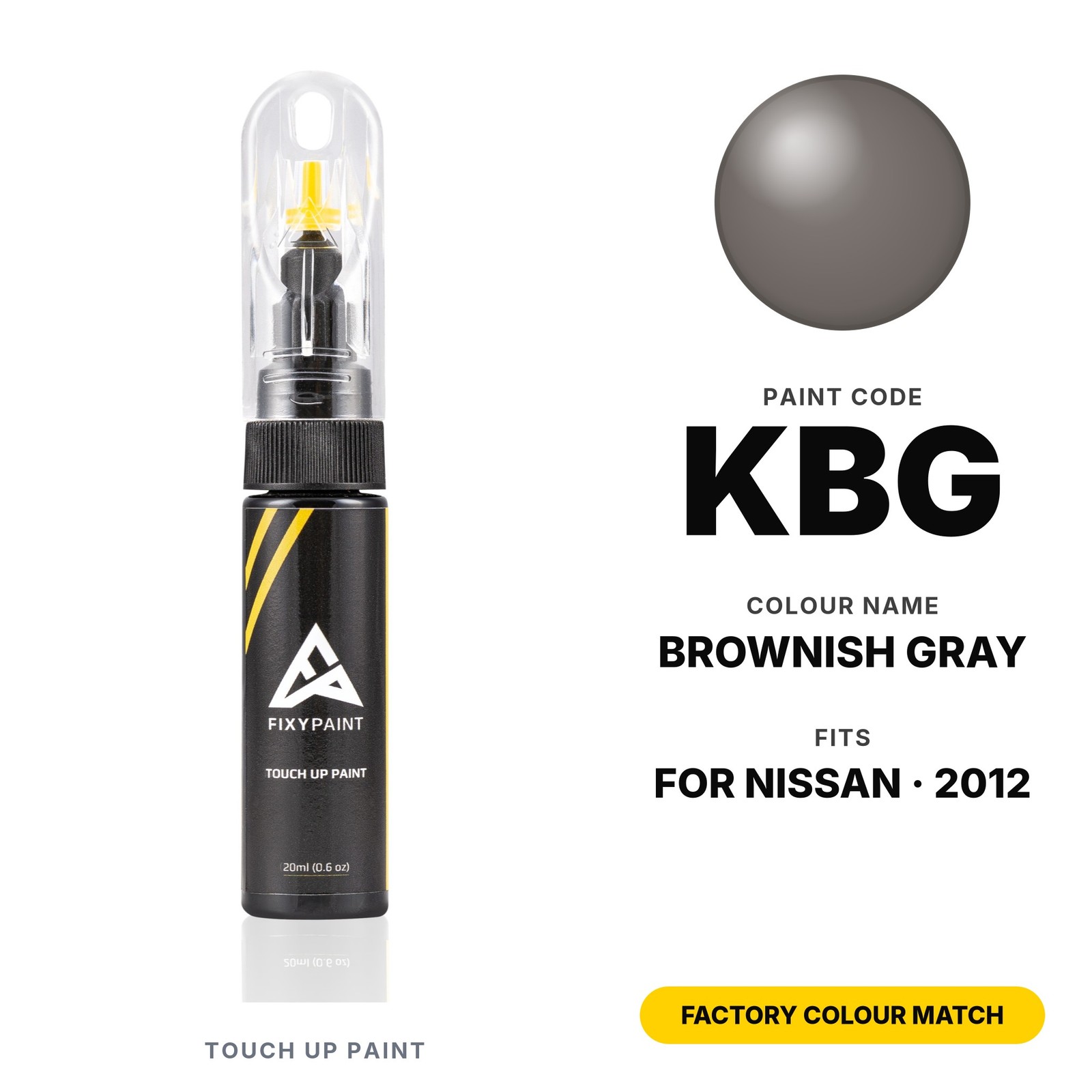 Touch Up Paint For Nissan KBG Brownish Gray Touch Up Chip Repair Kit