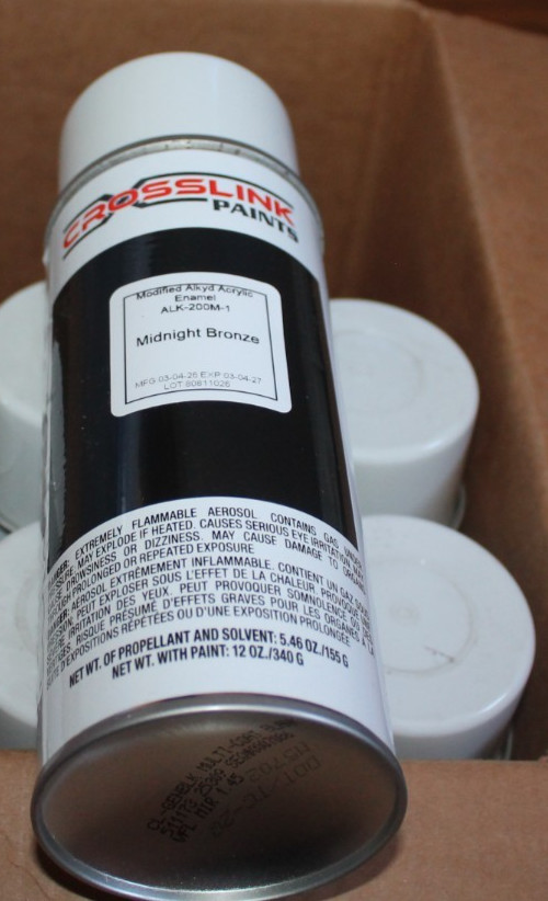 crosslink Mignight Bronze spray paint Modified Alk’d Acrylic Enamel ALK200 m-1