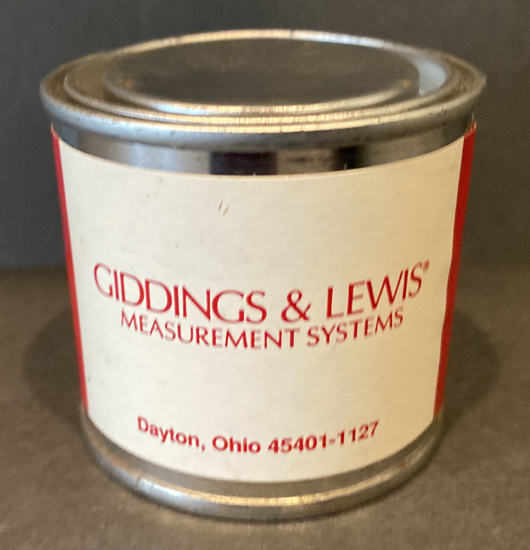 Giddings & Lewis Machine Tool Polyurethane Paint Light Gray Touch Up Can 4 oz