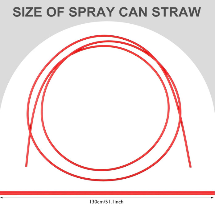 Spray Can Replacement Straws Flexible Spray Can Straws Red Plastic Extension