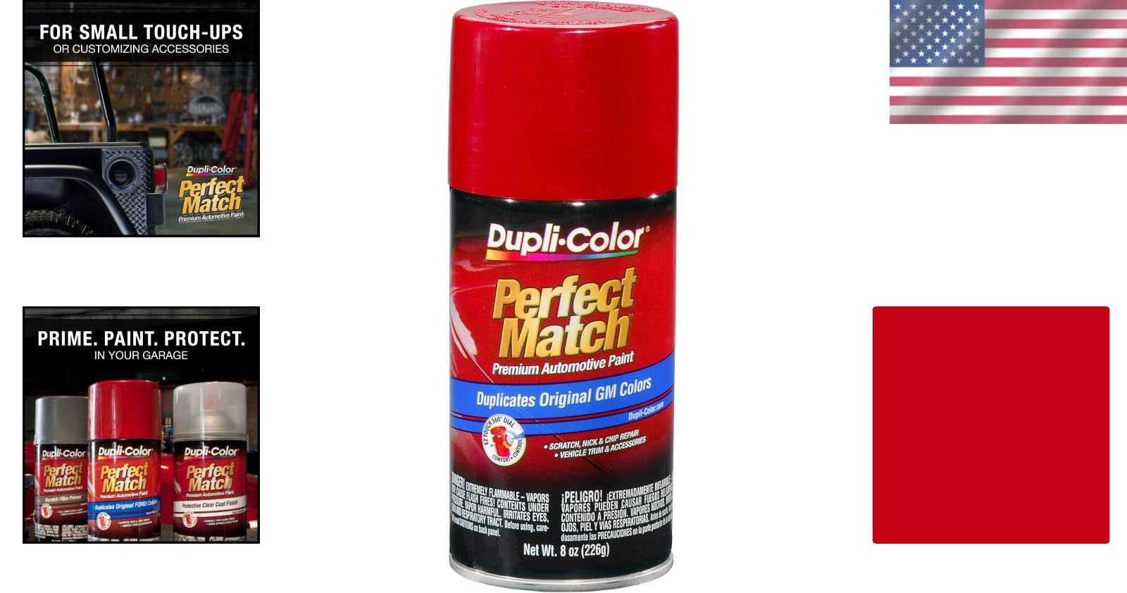 Perfect Match Victory Red Automotive Paint – 8 oz Fast-Drying Gloss Finish