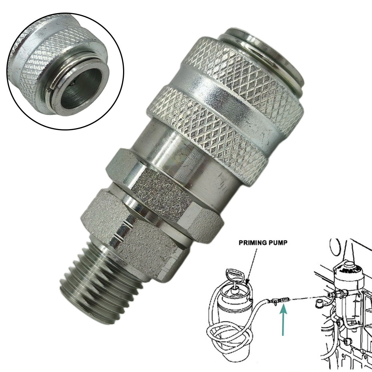 For Detroit Diesel Fuel System Coupler Fitting Tool 5869-1 J-47912-QC