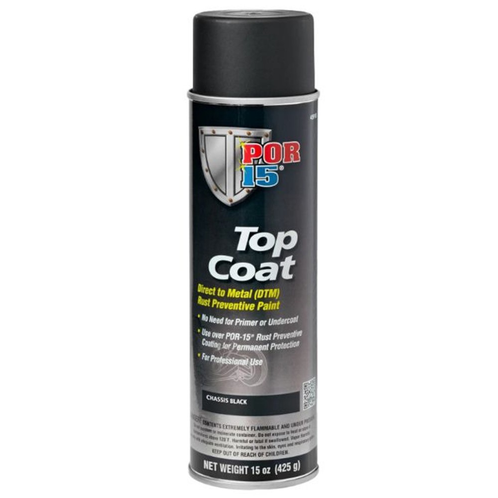 POR-15 CHASSIS BLACK DIRECT TO METAL RUST PREVENTIVE PAINT – 15 OZ AEROSOL SPRAY