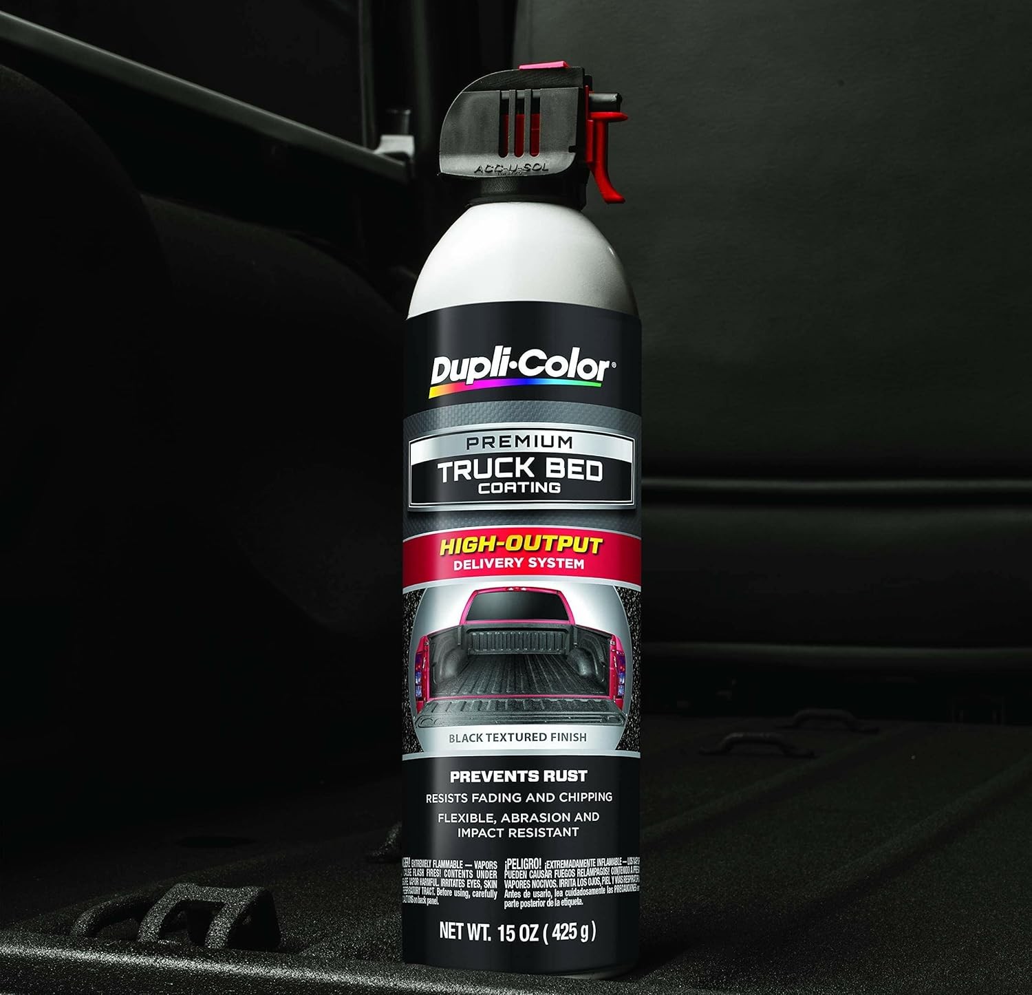 Dupli-Color TR350 Black Black Premium Truck Bed 15 Oz Aerosol