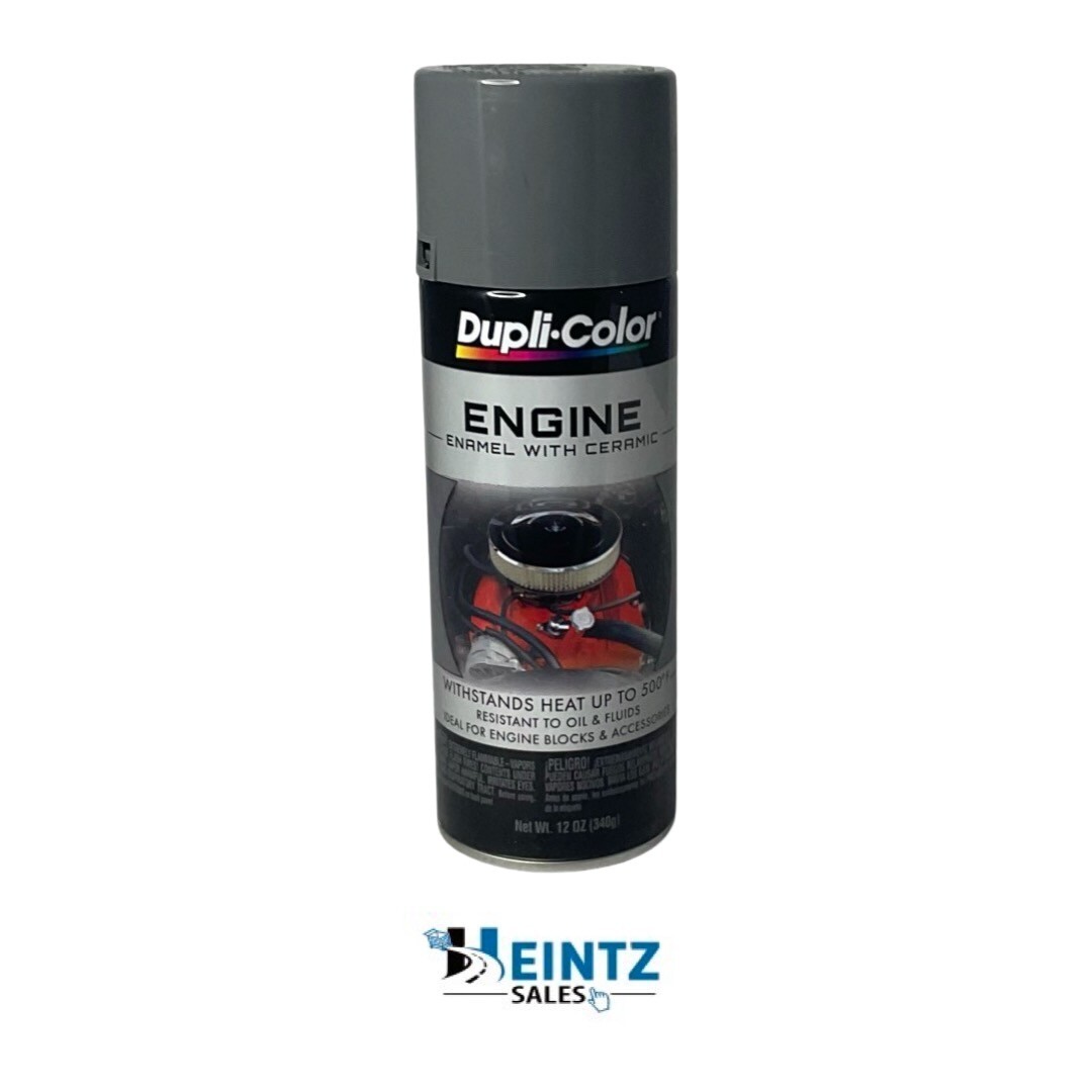 Dupli-color DE1611 New Ford Gray Engine Enamel Paint with Ceramic – 12 oz.