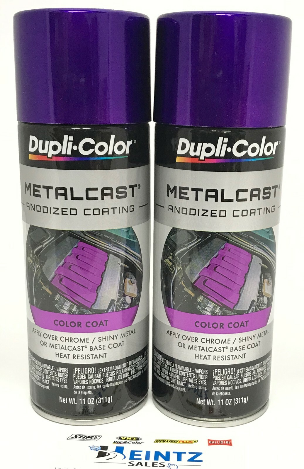 Duplicolor MC204-2 PACK MetalCast PURPLE Anodized Heat Resistant Coat – 11oz