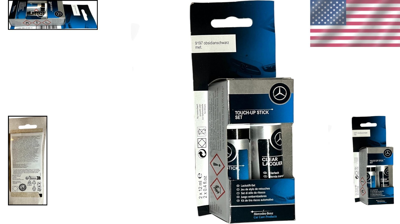 Obsidian Black Touch Up Paint – 2-Part Formula for Perfect Automotive Repair