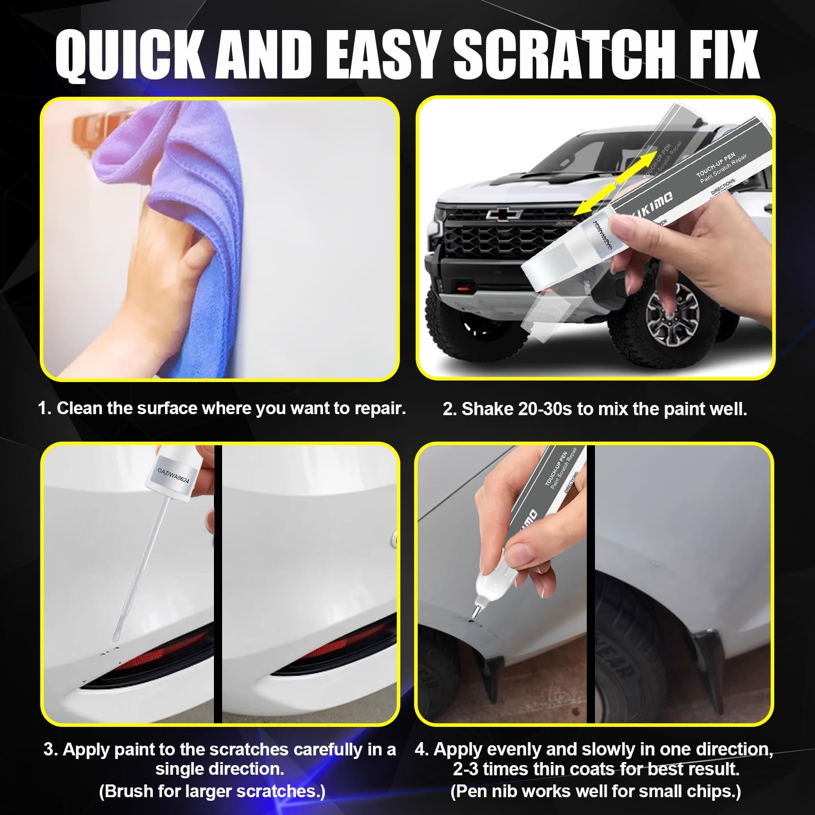 Touch Up Paint Kit For GM Lakeshore Blue Metallic Professional Finish OEM
