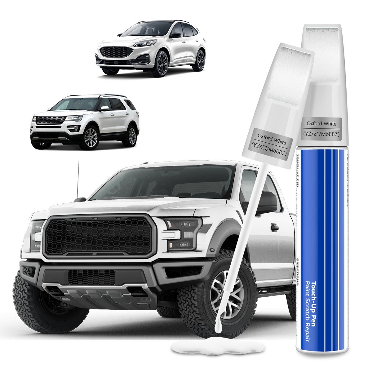 BIOOICH Touch Up Paint Pen for Ford Repair Car Chip and Scratch ExactColor Match