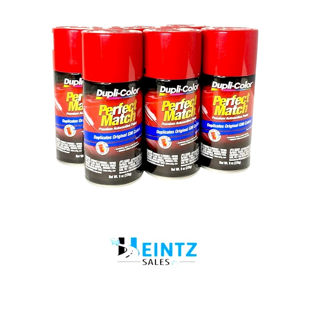 Duplicolor BGM0519 Perfect Match GM Victory Red 8 oz Aerosol – 6 PACK WA9260