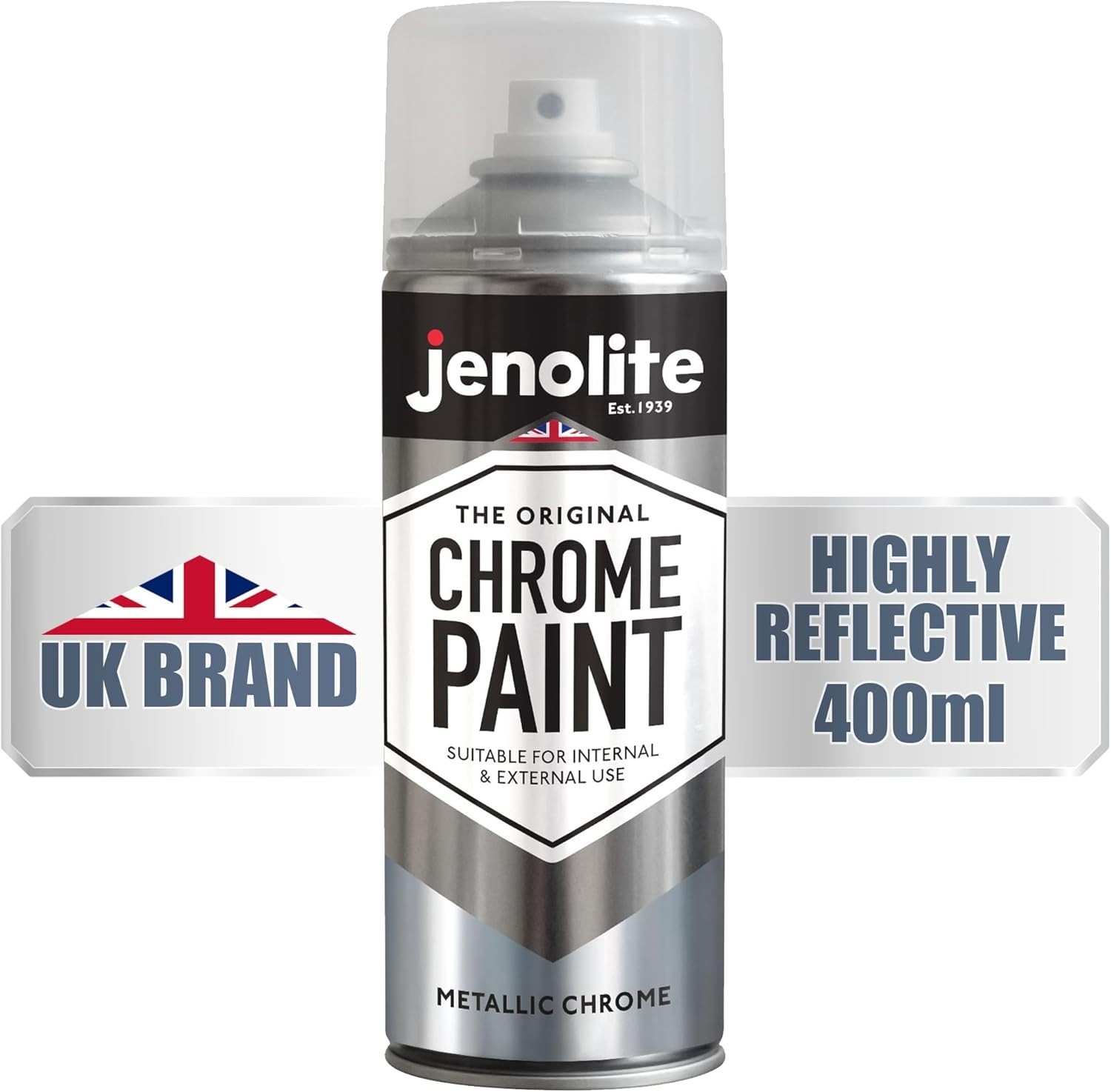 Reflective Chrome Spray Paint – 400ml for Indoor & Outdoor Use – Durable Finish