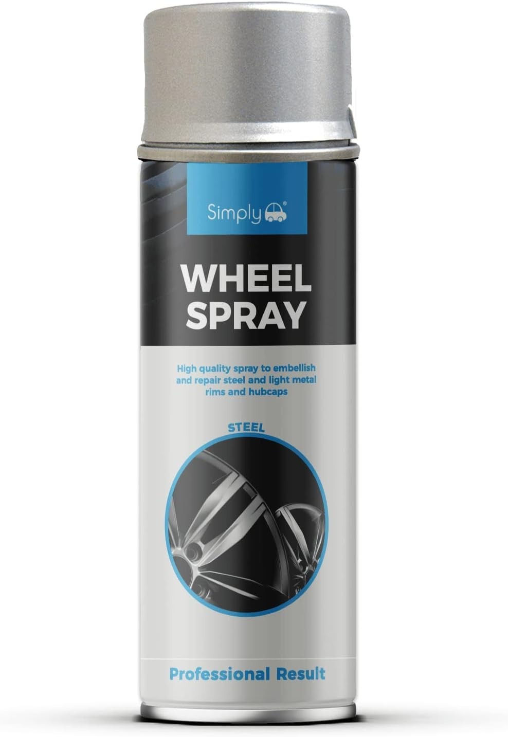 Steel Silver Multi Purpose Wheel Aerosol Spray Paint Wear Resistant 500ml