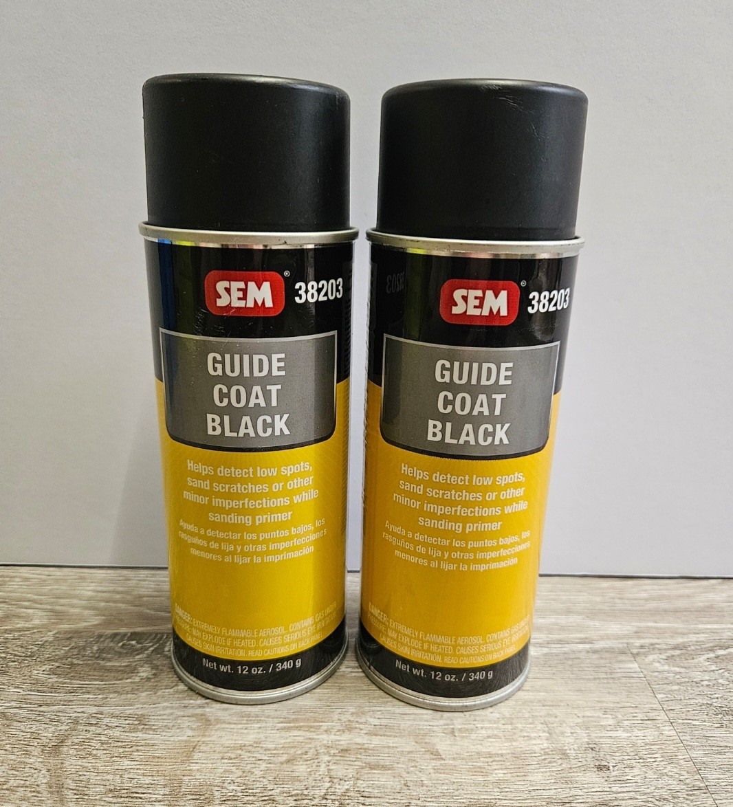 SEM 38203 Guide Coat Black Aerosol Can 12 oz (2 Pack)