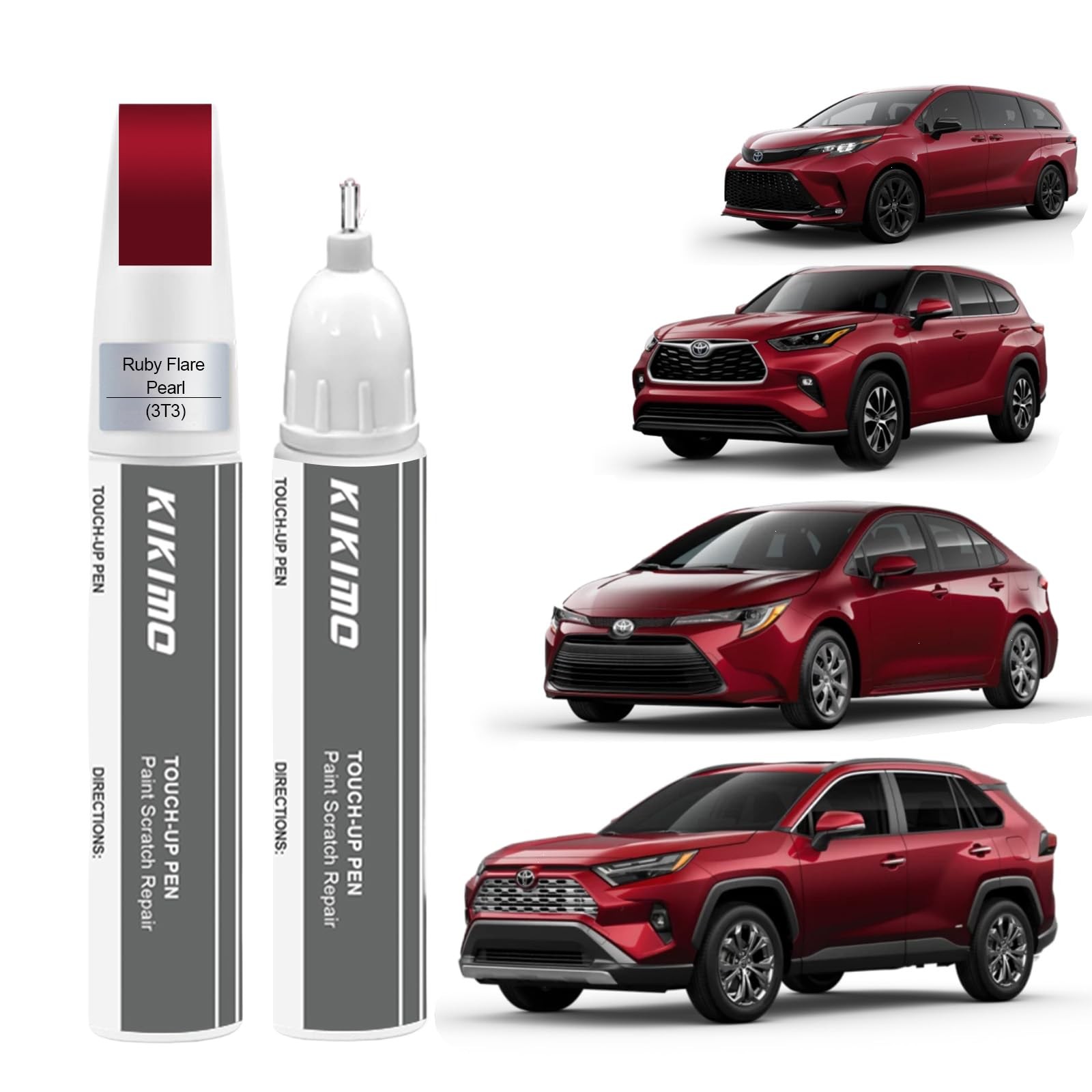 Touch Up Paint Kit For Toyota 3T3 Ruby Flare Pearl Scratch Repair Kit OEM