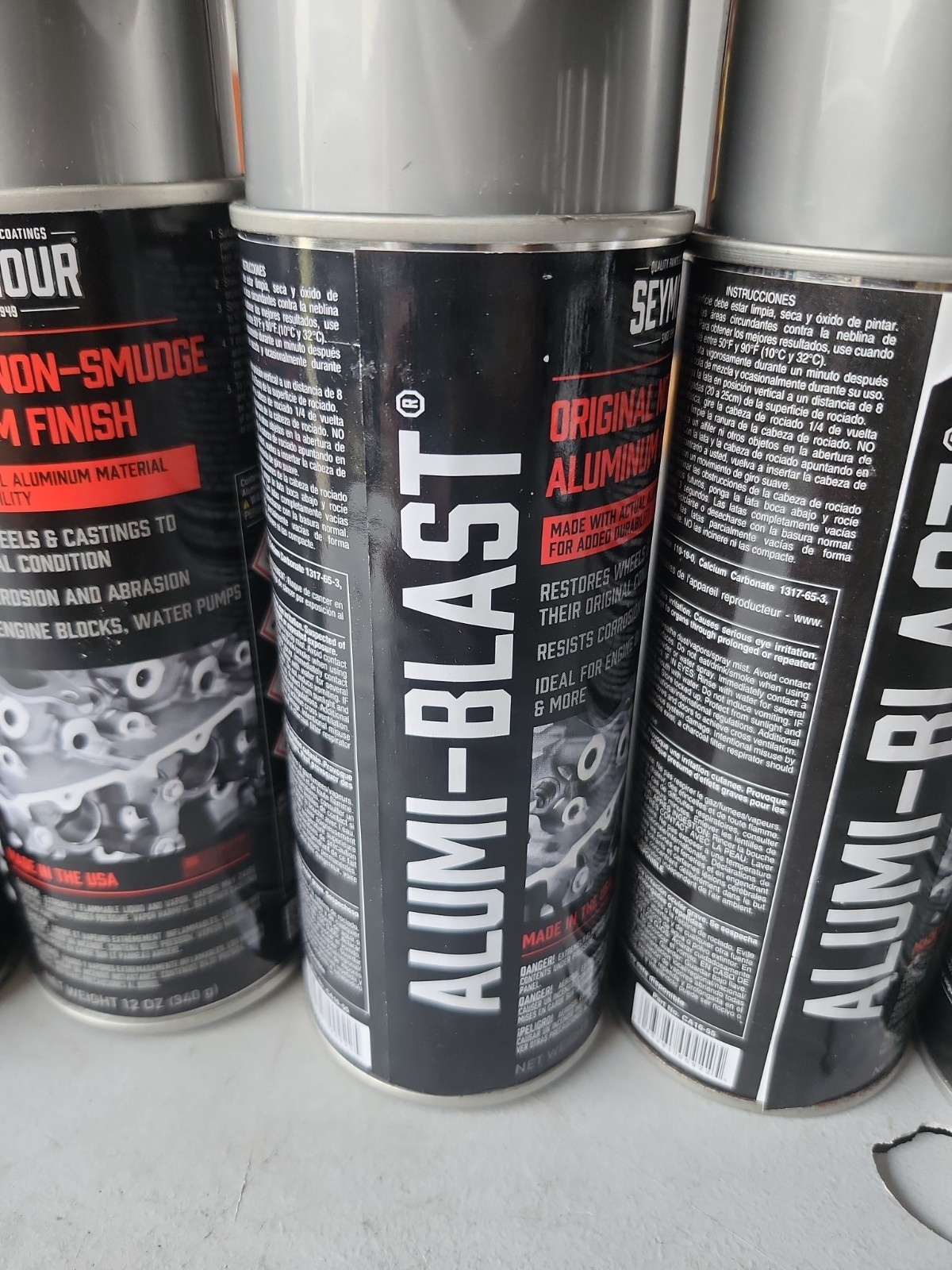 6 cans Seymour 16-055 Alumi Blast Spray Paint