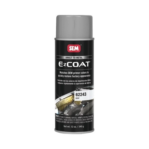 SEM 62243 EZ Coat OEM Primer Gray, Direct-to-Metal, 16 oz Aerosol