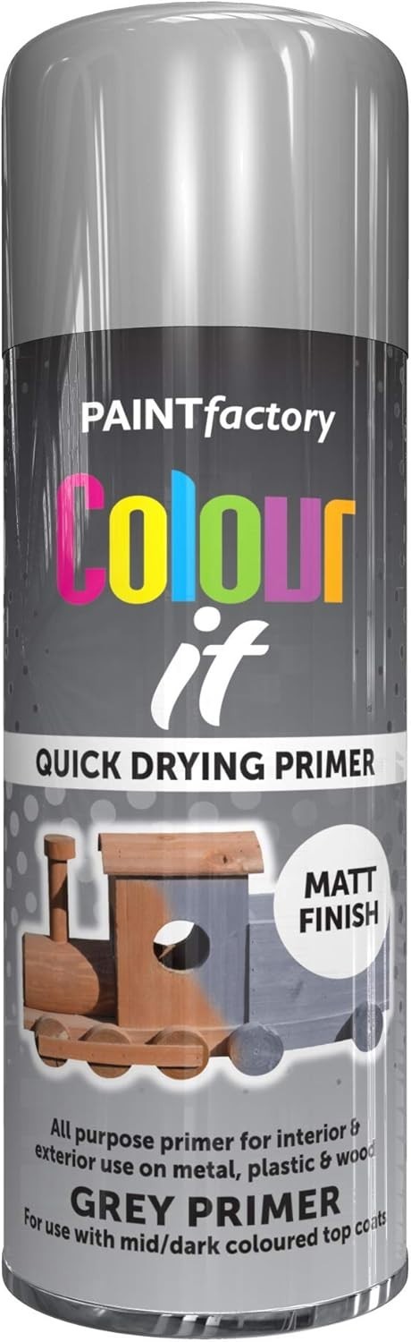 400ml Professional Grey Primer – Versatile Matt Finish for Indoor & Outdoor Use