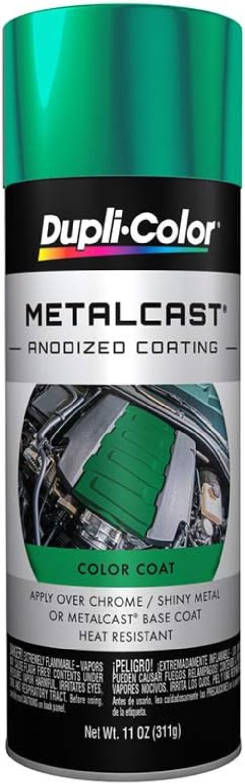 Green Anodized Automotive Spray Paint – 11oz Heat Resistant Aerosol Coating