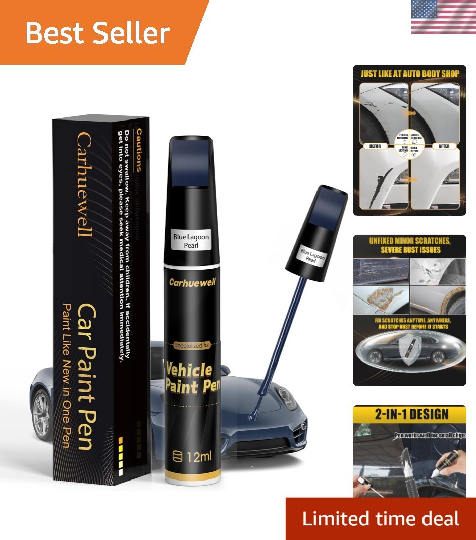 Blue Lagoon Pearl Car Paint Touch Up Pen – Rust Resistant & Easy Application