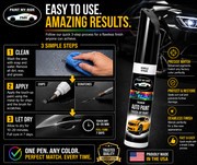 Single Stage Pen Brush for 2011 Acura Premium White NH624P-C, S