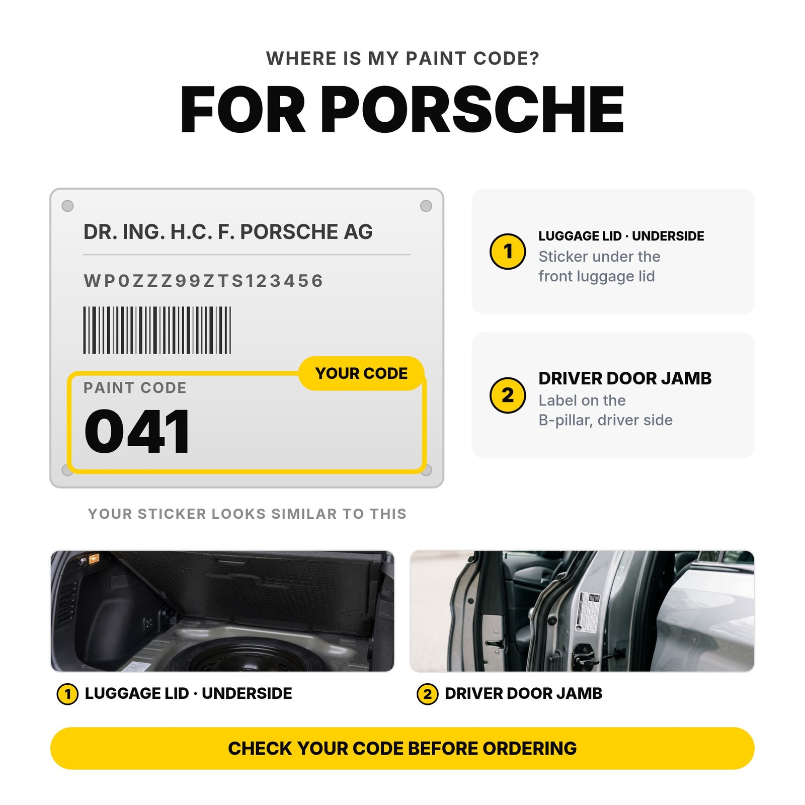 Touch Up Paint For Porsche 37R Kopenaghen Blau Full Kit Ute Body Touch Up Paint