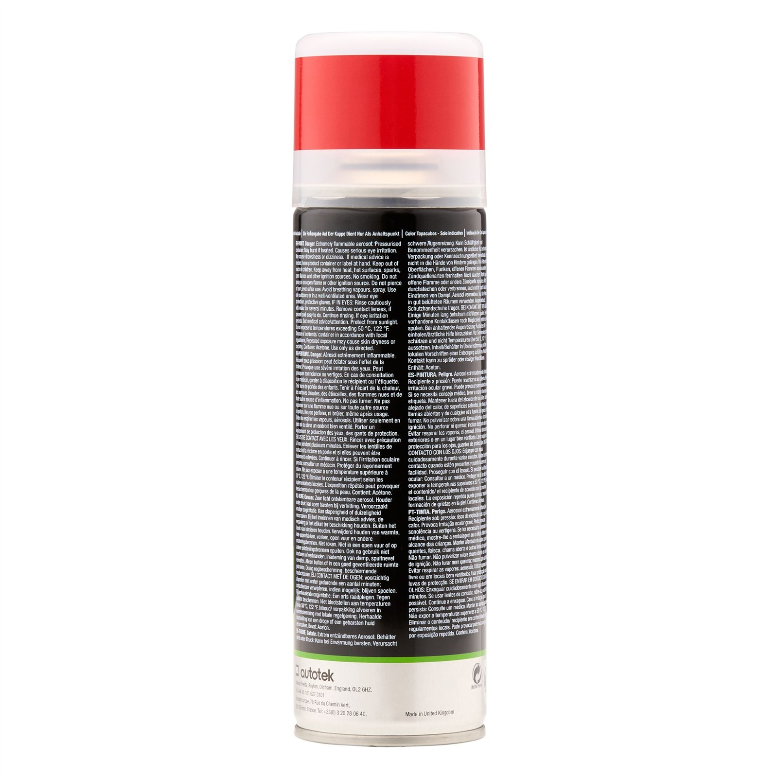 Autotek Exact Match Fast Drying Aerosol Spray Paint Hyundai Electric Red 10.14oz