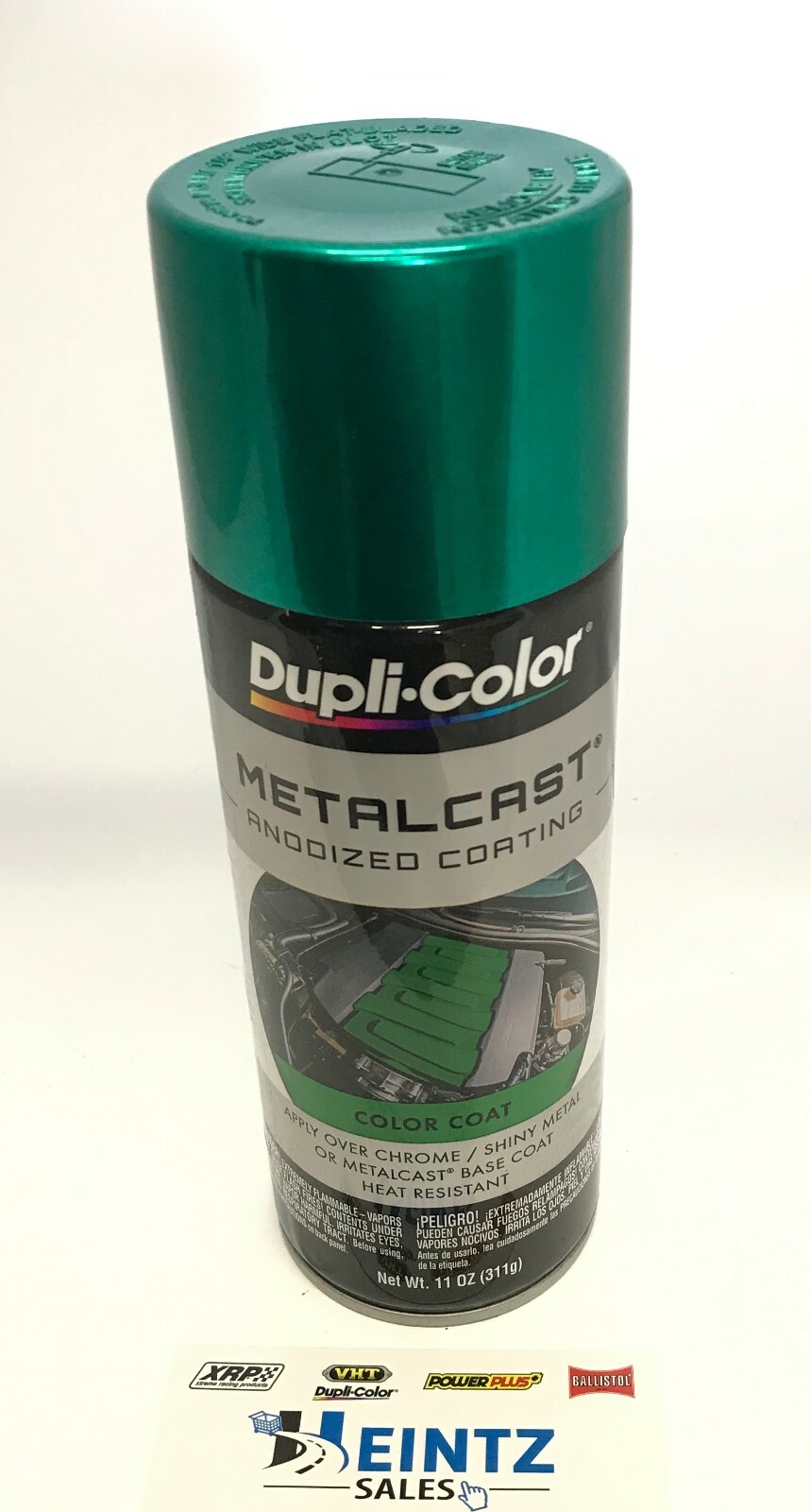 Duplicolor MC203 MetalCast GREEN Anodized Heat Resistant Coat – 11oz Aerosol