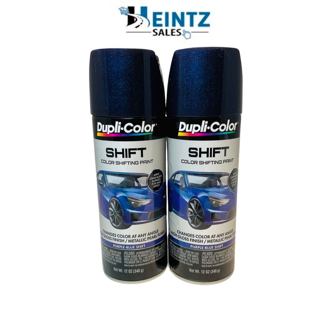 Duplicolor SH501- 2 PACK Purple-Blue SHIFT Color-Shifting Spray Paint – 12 oz.
