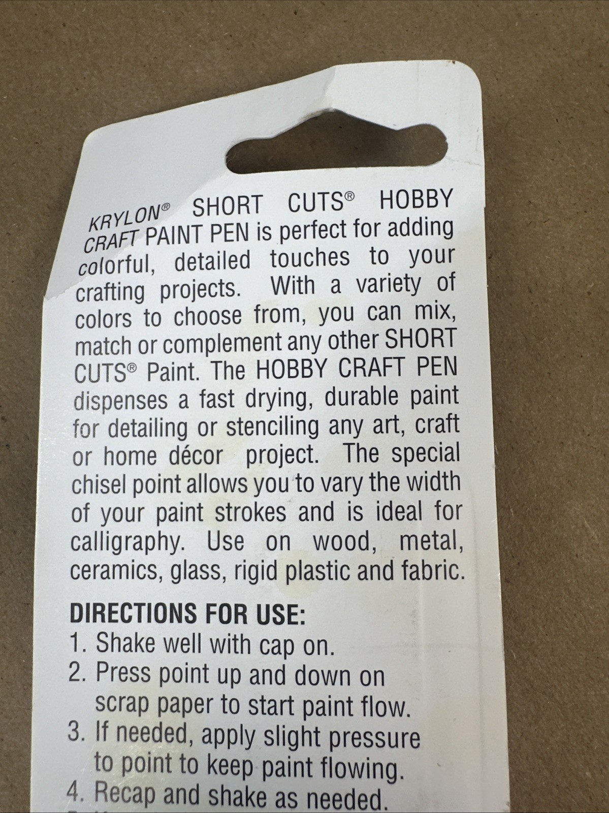 Krylon KSCP902 Short Cuts Paint Pen, Chrome, .33 Ounce NEW