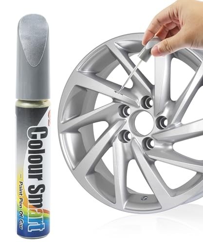 Touch Up Paint Car Wheel Rim Scratch Repair Pen Silver Waterproof Rust Resistant