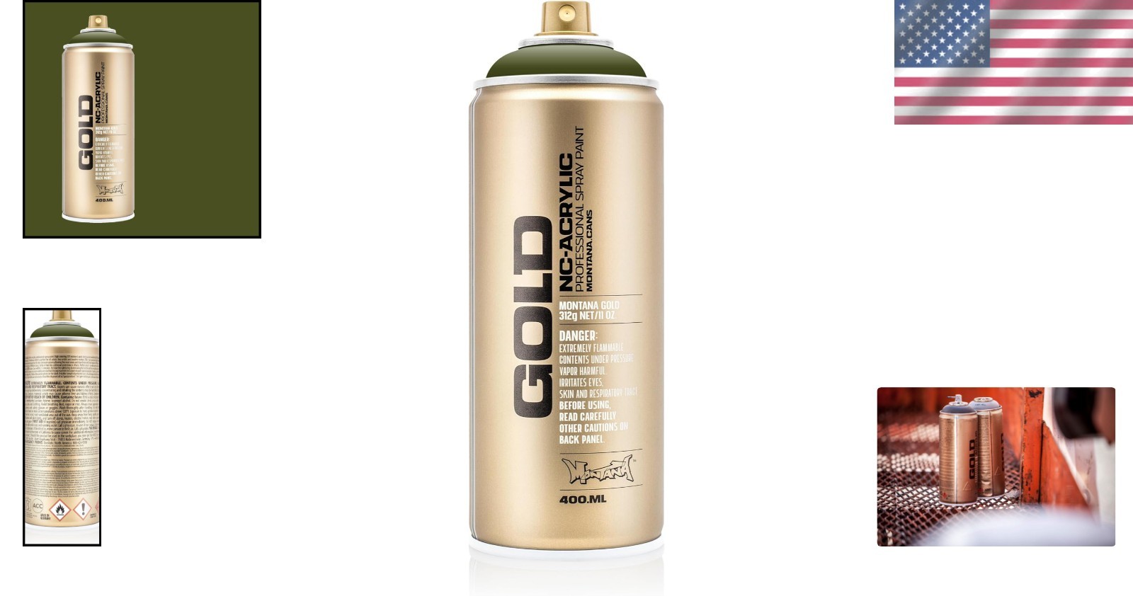 Versatile 400ml Olive Green Spray Paint – Fast Drying for Indoor and Outdoor Use