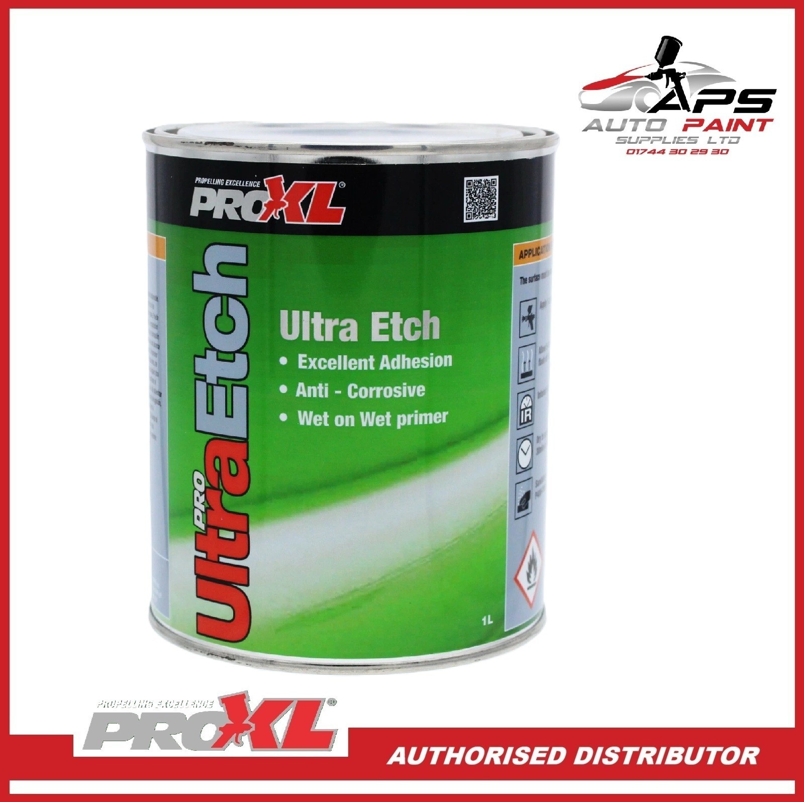 1 X PROXL ULTRAETCH 1K EPOXY ETCH BARE METAL PRIMER – 1LTR – ALUMINIUM ZINC –