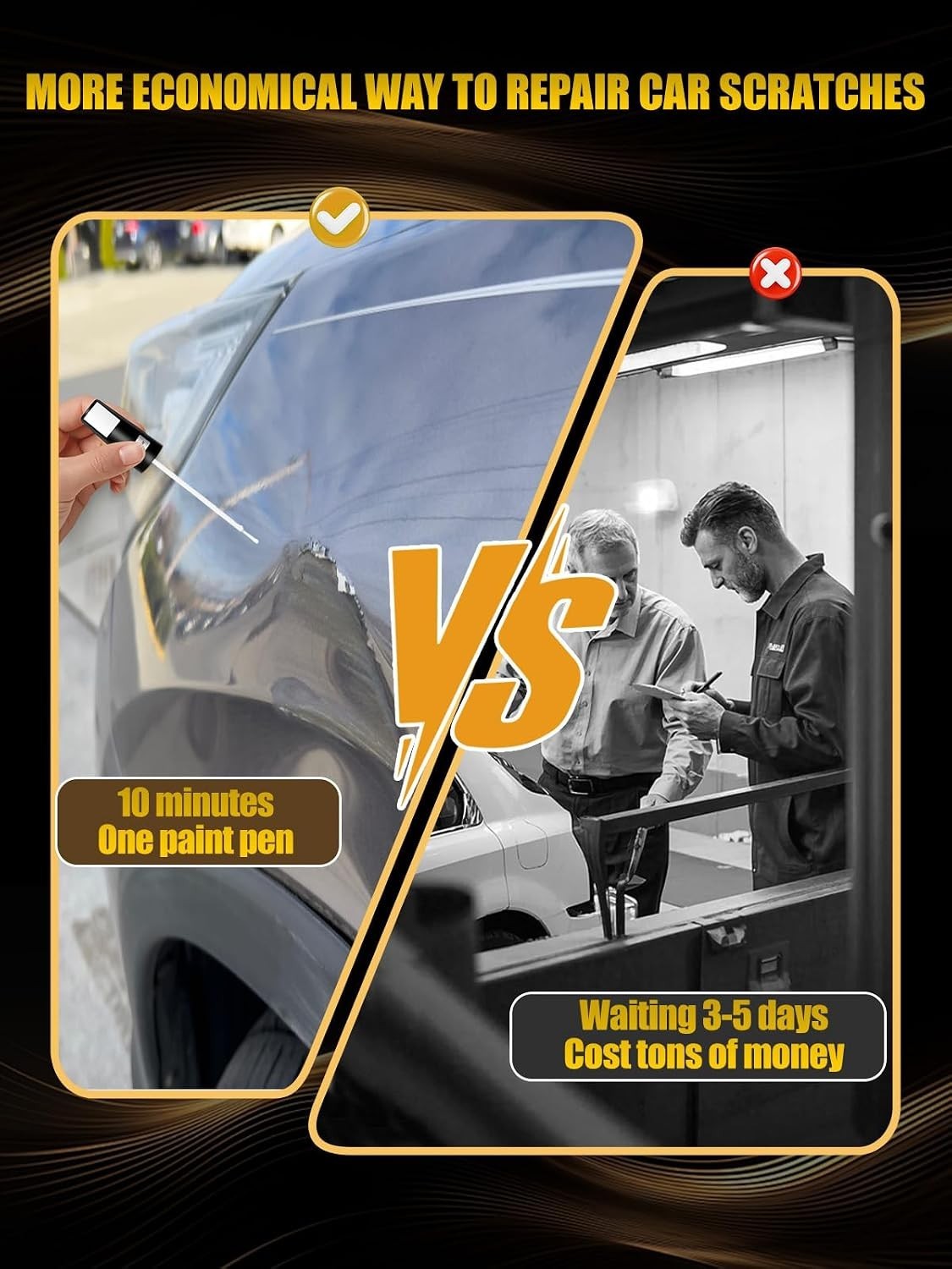 Gray Touch Up Paint Pen – Rust Resistant Automotive Scratch Repair Solution