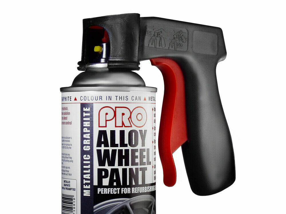 E-Tech Pistol Grip Aerosol Spray Can Gun for Alloy Wheel Bodywork Repair Paint