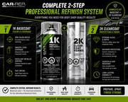 CAR-REP Basecoat & 2K Clearcoat for 2024 Audi Ibis White LY9C, T9