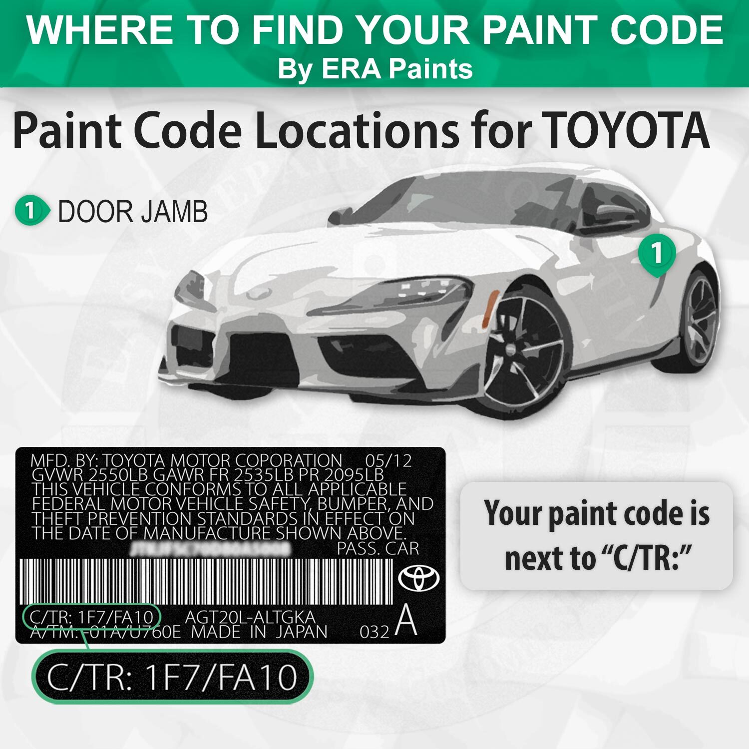 TOYOTA 775 – Cactus Mica OEM Match Touch Up Paint Kits