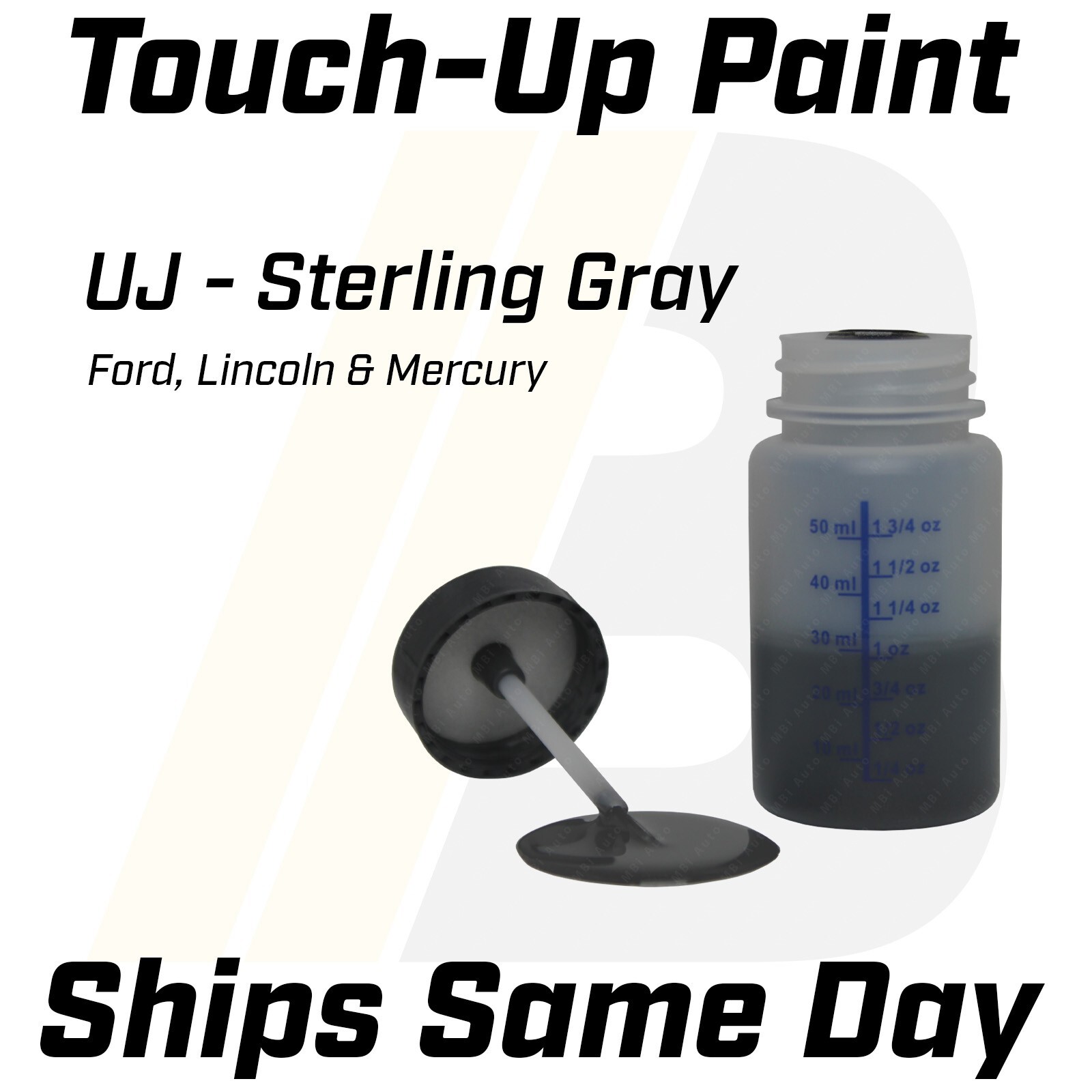 UJ Sterling Gray – 1 Oz Touch Up Paint Kit w/ Brush for Ford Lincoln Mercury