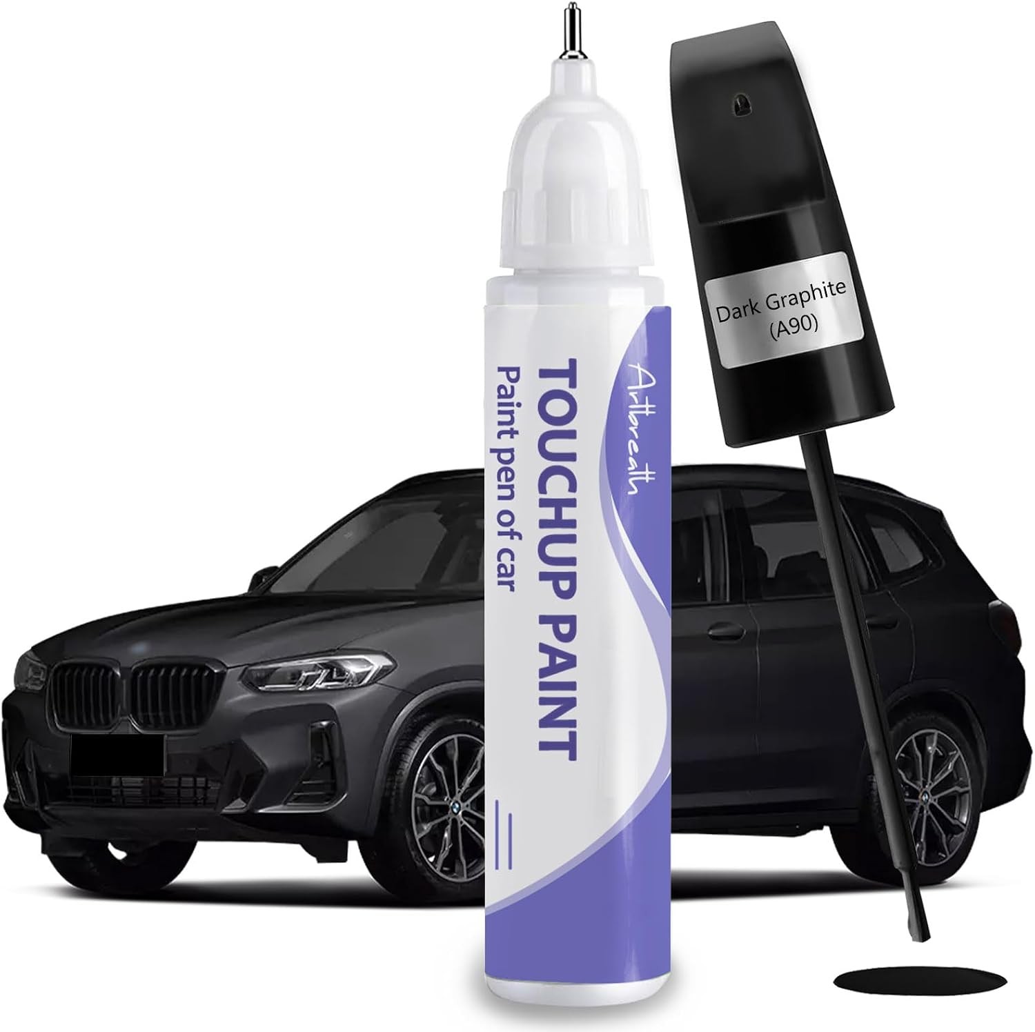 Touch Up Paint for BMW Dark Graphite A90 -Exact Match-Chips and Nicks TouchUp