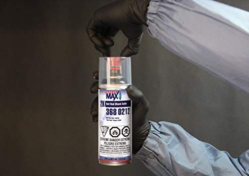 2K Hot Rod Satin Black Spray Paint – Durable Automotive Topcoat, 2 Pack, Weather