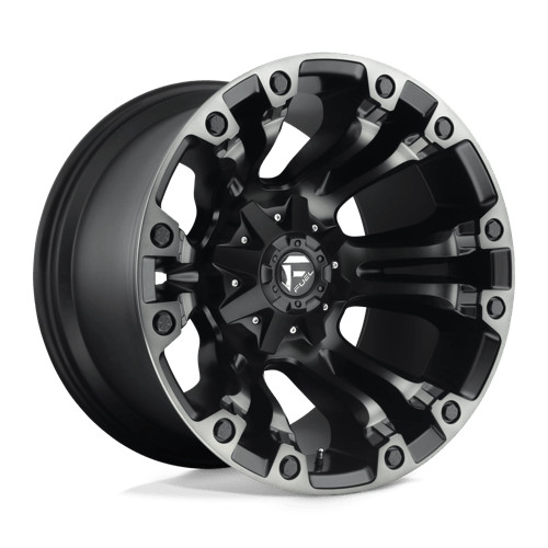 1 New 18X9 Fuel 1PC D851 Vapor Black 5X114.3 5X127 5X4.5 5X5 ET-12 Wheel Rim