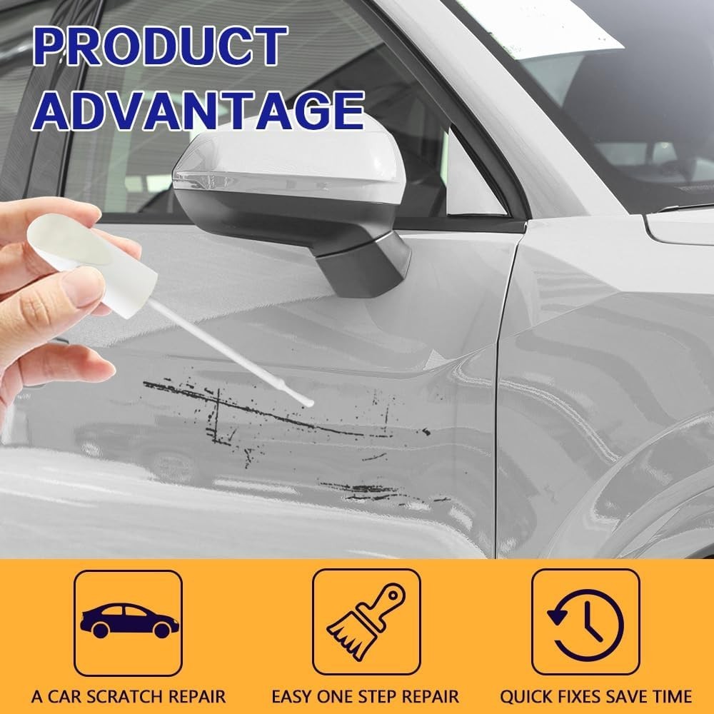 Car Touch Up Paint Pen 0.04 Ounce White For Minor Scratches Auto Repair