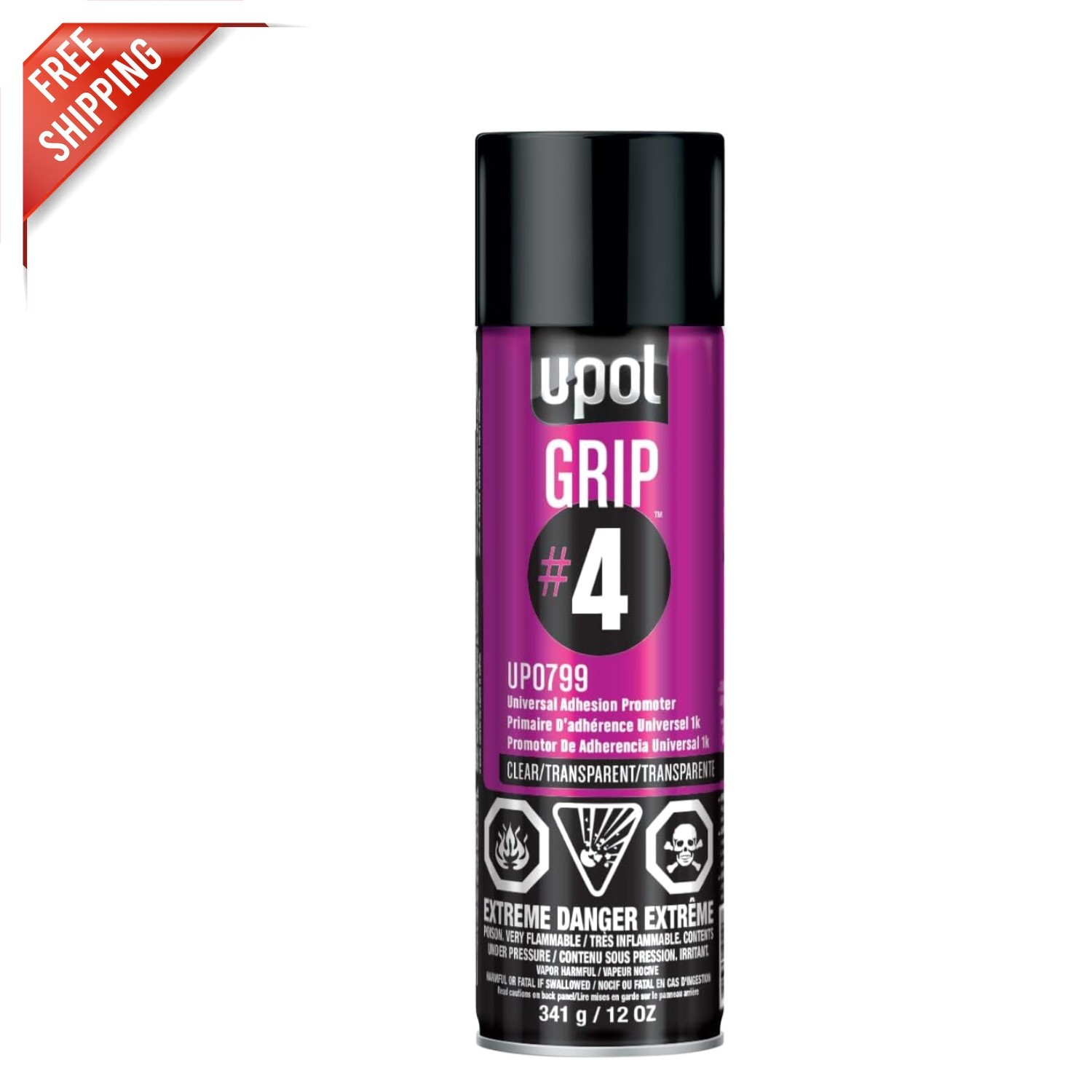 Durable Universal Adhesion Spray for Automotive Painting – 12 Fl Oz Clear Finish