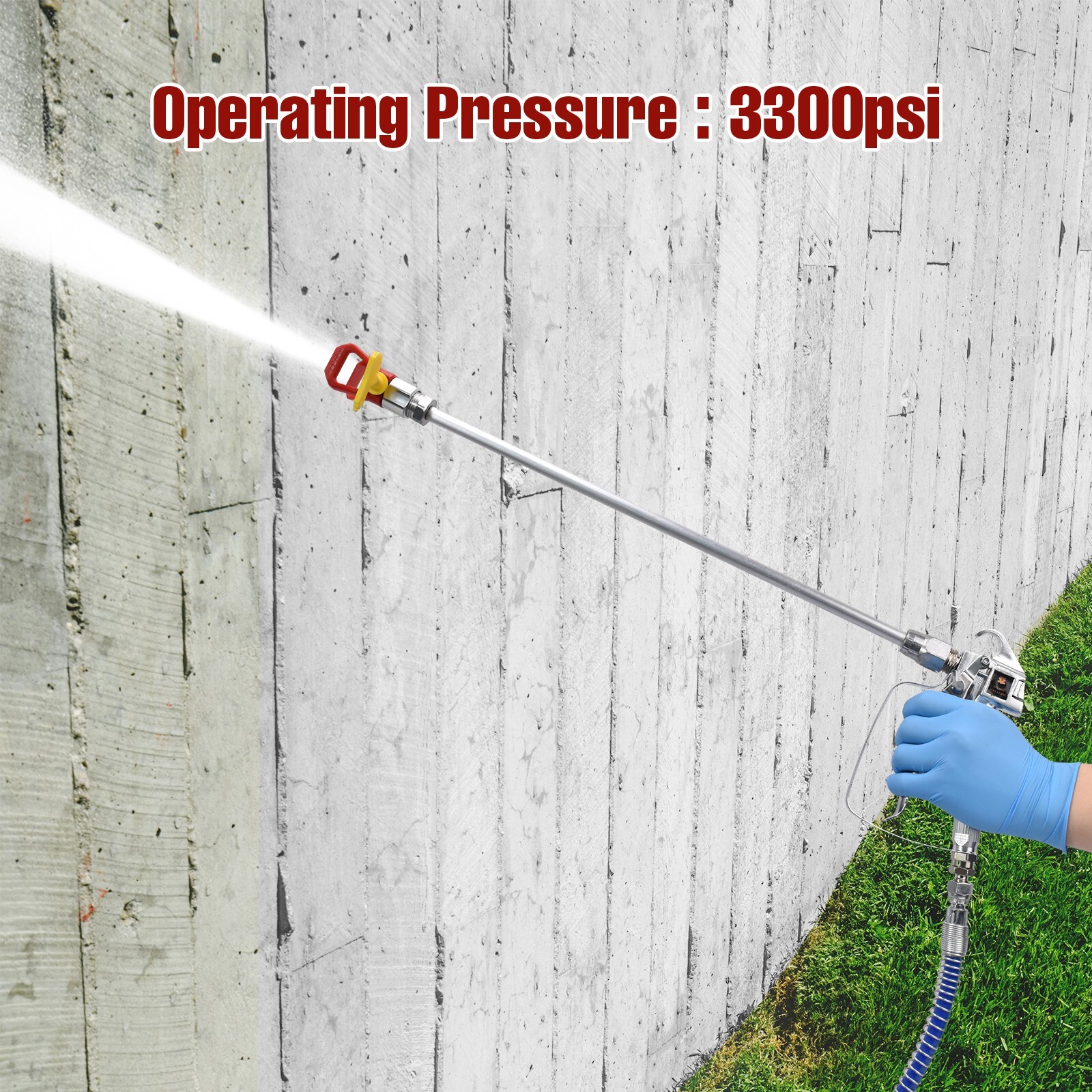 Airless Paint Roller W/12in Spray Extension Suitable For Finish Coats Paint Tool