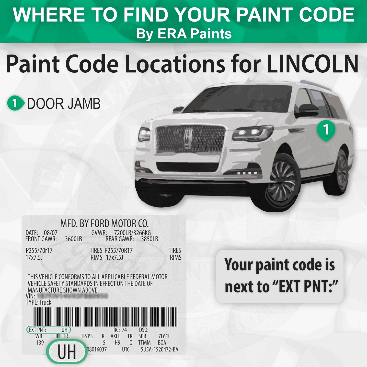 LINCOLN AQ – Arizona Beige Metallic OEM Match Touch Up Spray Paint Kits