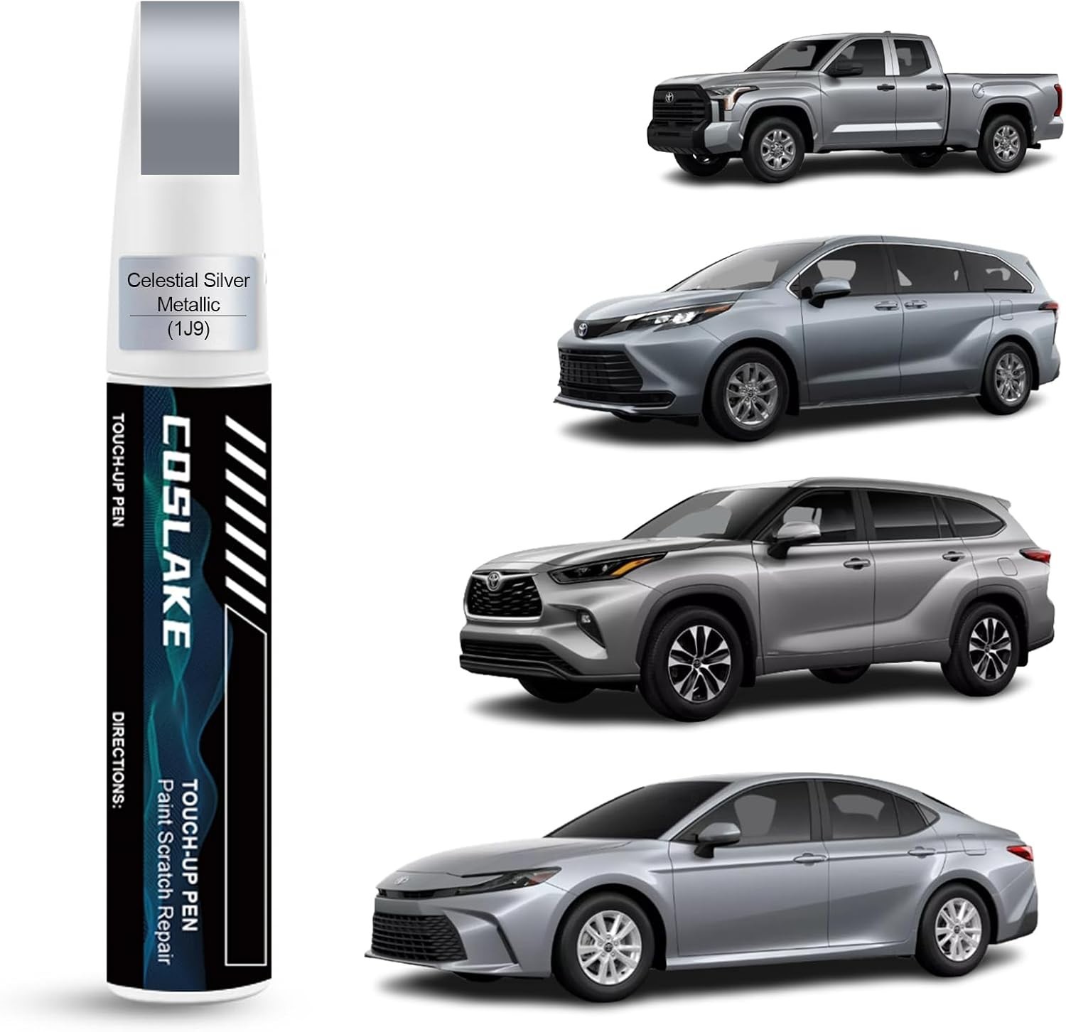 12ml Celestial Silver Scratch Repair Paint – Color-Matched for Toyota Models