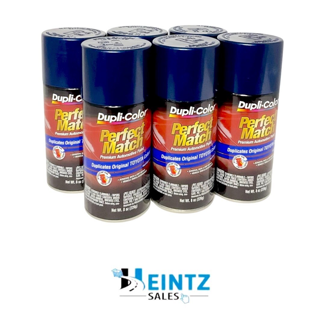 Duplicolor BTY1623 Perfect Match Toyota Dark Blue Pearl 8 oz Code 8P4 (6 PACK)