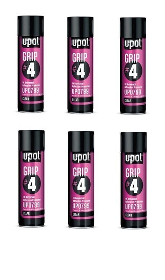 U-POL UP0799 Grip #4 Universal Adhesion Promotor Aerosol 450ML (6 Pack)