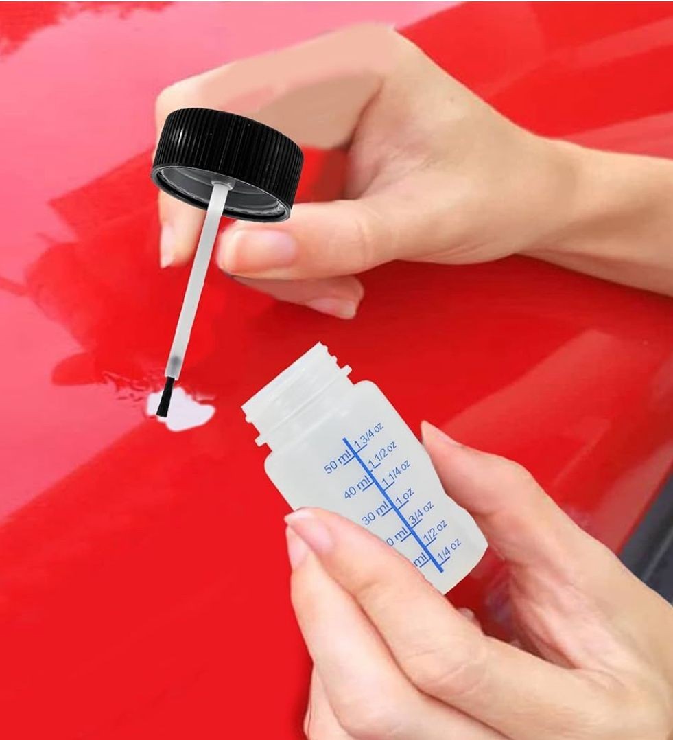 Touch up Paint Kit w/ Brush 1 Oz for Honda Alabaster Silver Metallic NH700M